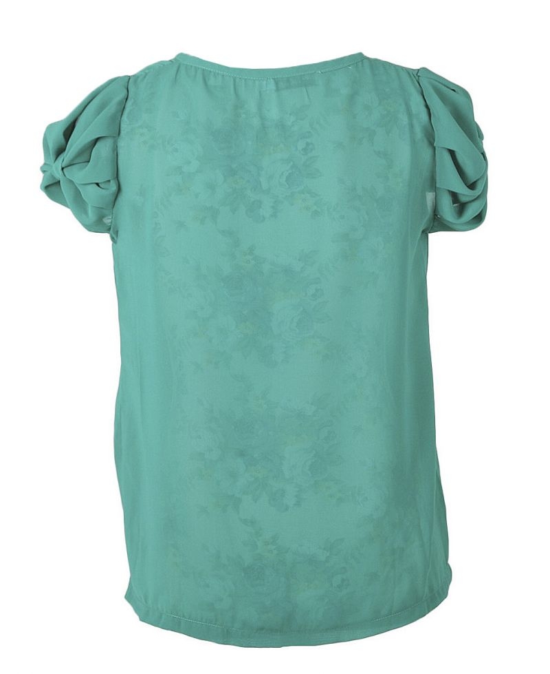 blusa forest frui coral verde espalda